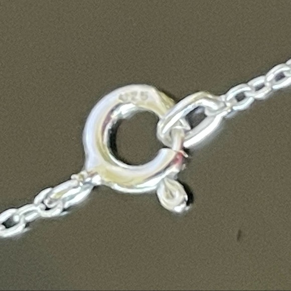 Sterling Silver Chain Necklace 16' - 17" - Picture 3 of 6